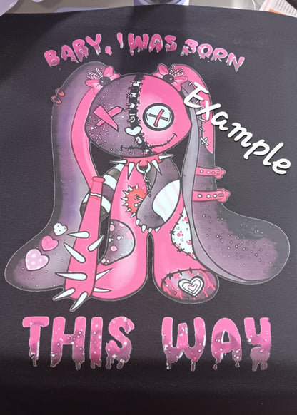 Customized clothing and merchandise 💚🖤💜